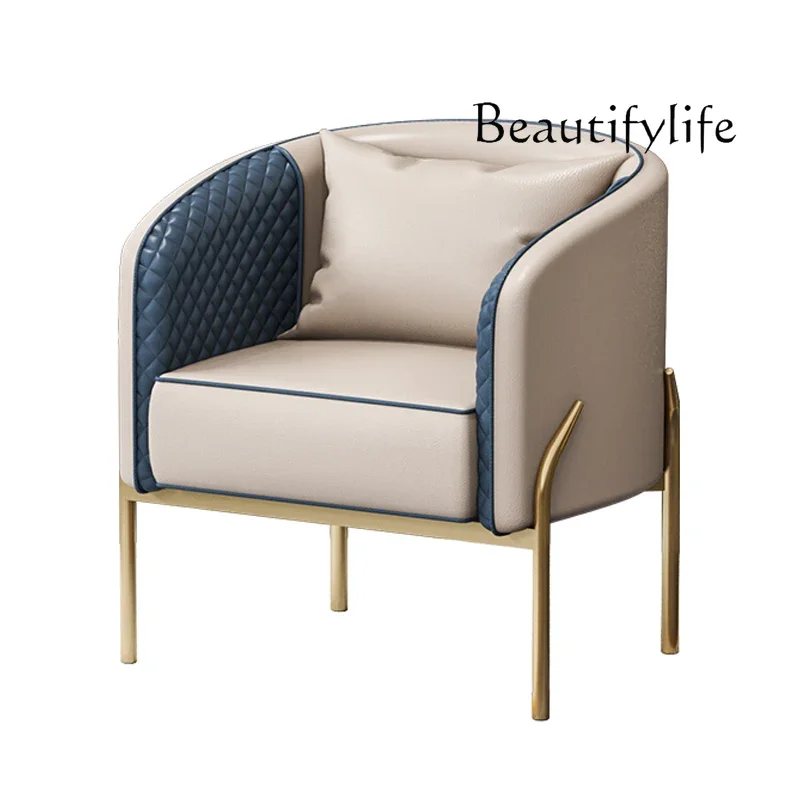 

Nordic medieval single sofa chair balcony casual sofa chair