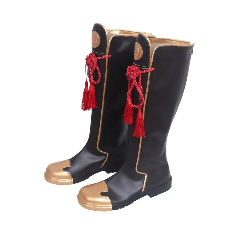 Ranmaru Mori Cosplay Boots - Sengoku Night Blood Golden Version Custom Shoes