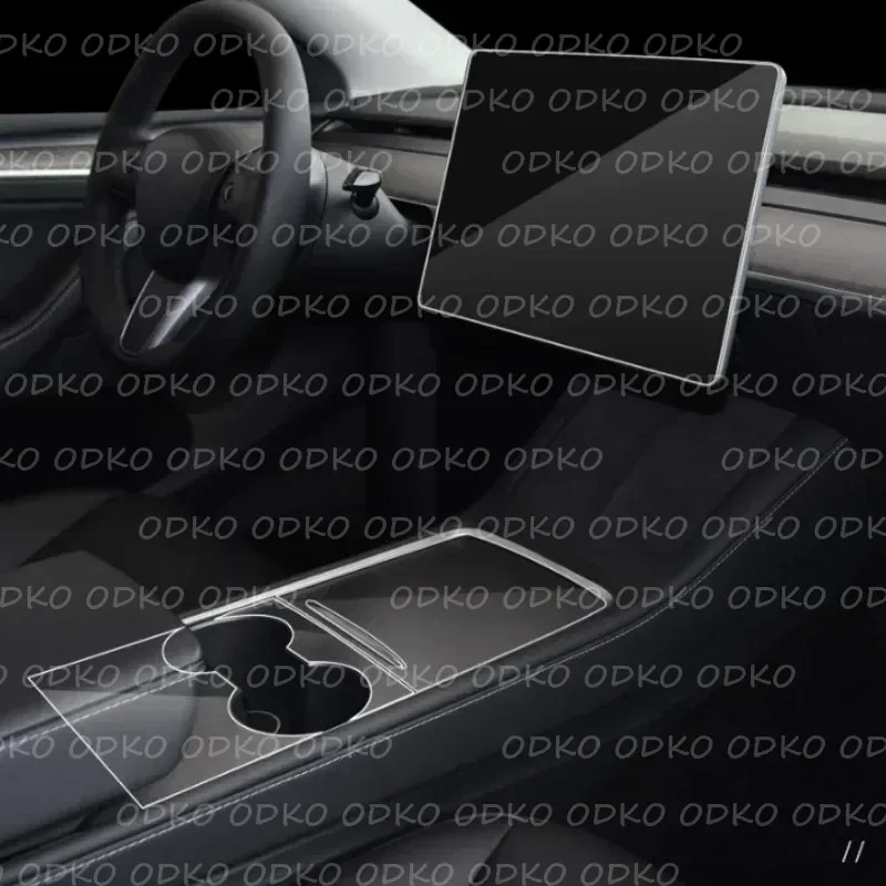 

Защитная пленка центрального управления для Tesla Model 3 Y, панель центральной консоли, наклейка против царапин, пленка из ТПУ, автомобильные аксессуары 2021-2024