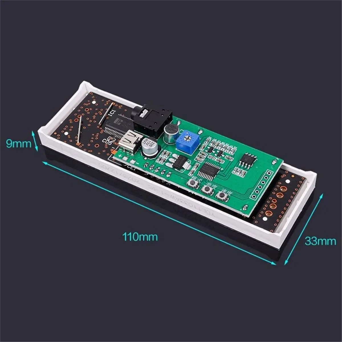 Fits for Music Spectrum LED Pickup Voice Control Rhythm Analyzer Light Display Audio Level Indicator VU Meter Atmosphere Lamp A view 5