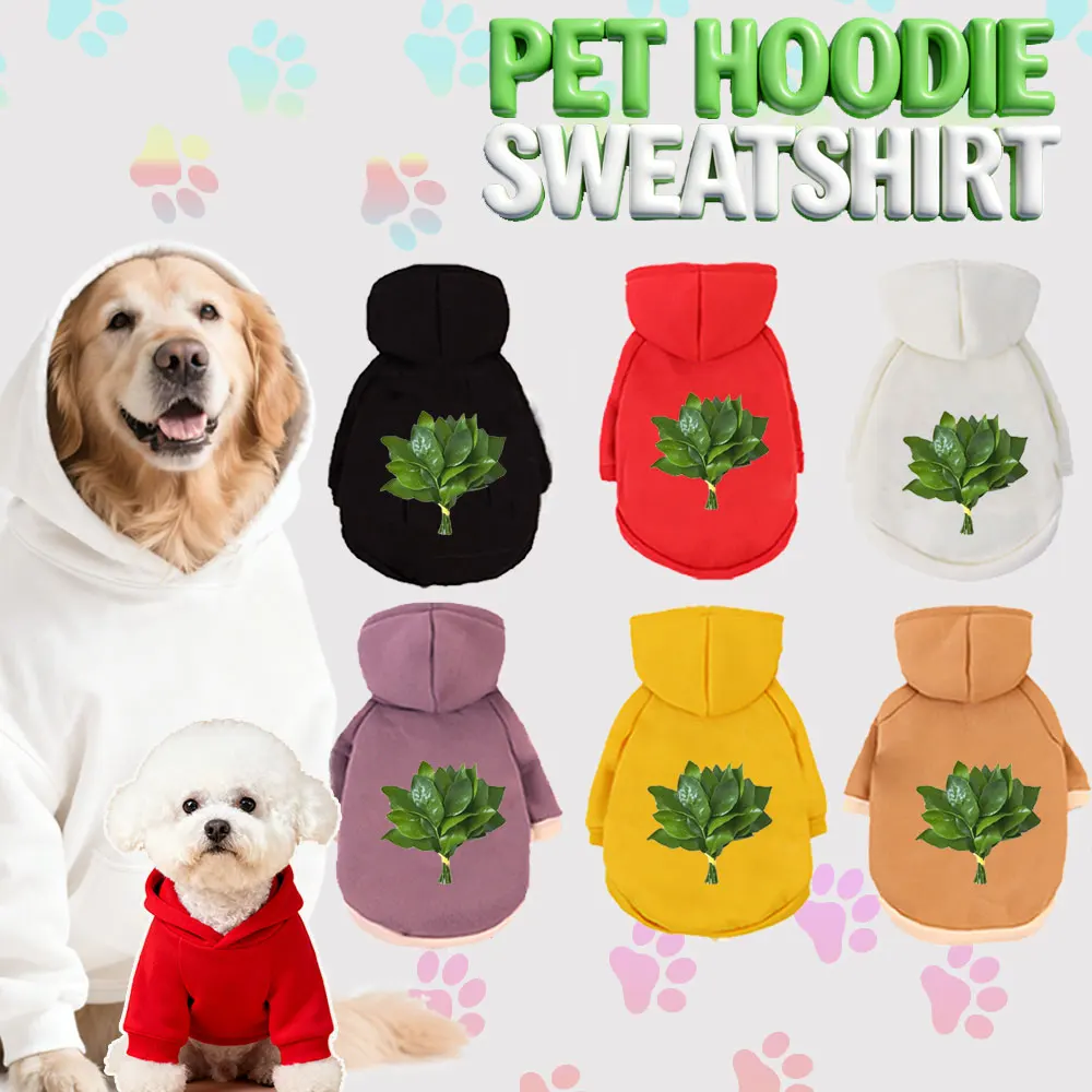 

Pet Hooded Sweatshirt Cats & Dogs “Good luck ” Fashion Winter Warm Sweatshirt Cats ,Teddy Golden Retriever XS-5XL