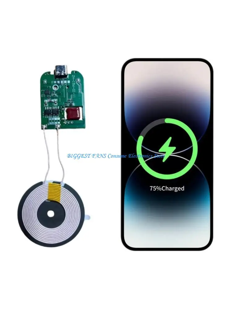F68B 5V 9V 15W Type C And USB Wireless Chargers Transmitter For Fast Charging