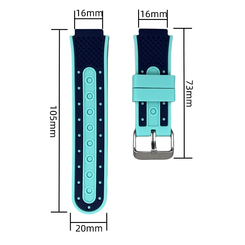 16mm Kinder Smart Sport Uhr Band Silikon Armband Einstellbare Armbanduhr Ersatz Armband Wasserdichte Kinder Uhrenarmbänder – Detail 11