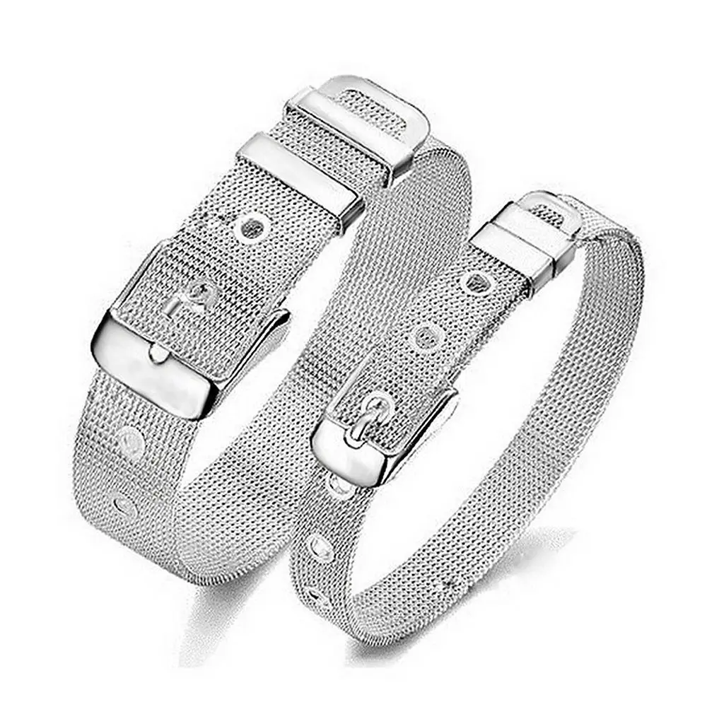Personality Street Wear Hip Hop Bangle Unisex Wrist Accessories Hand Ring Korean Style Bracelet Mesh Watch Strap Bracelet
