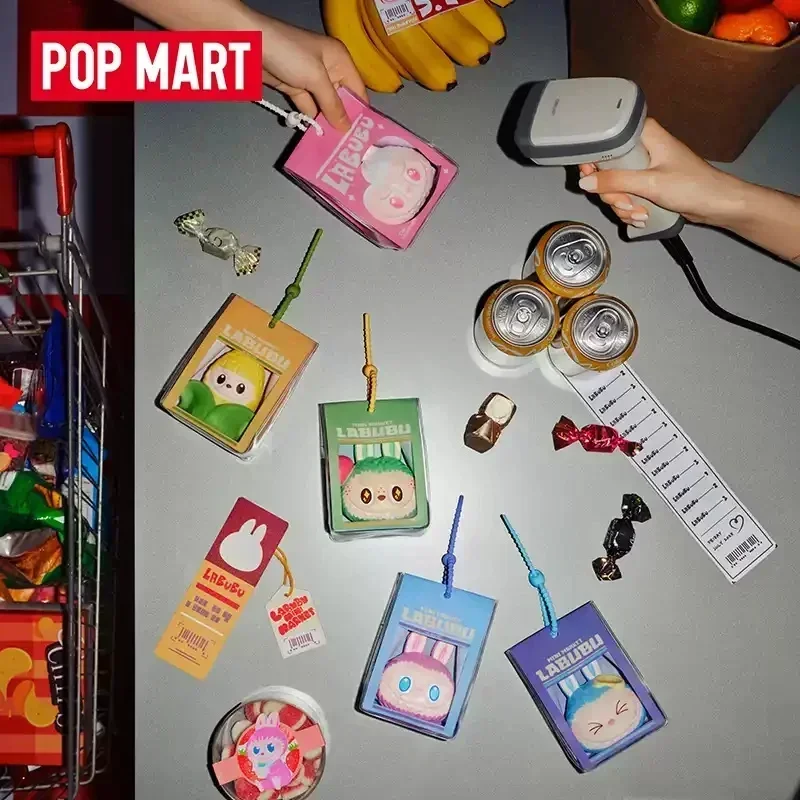 

POPMART THE MONSTERS WACKY MART Series Squishy Charm слепая коробка Mystery Box Guess Bag игрушки кукла аниме фигурка настольное украшение