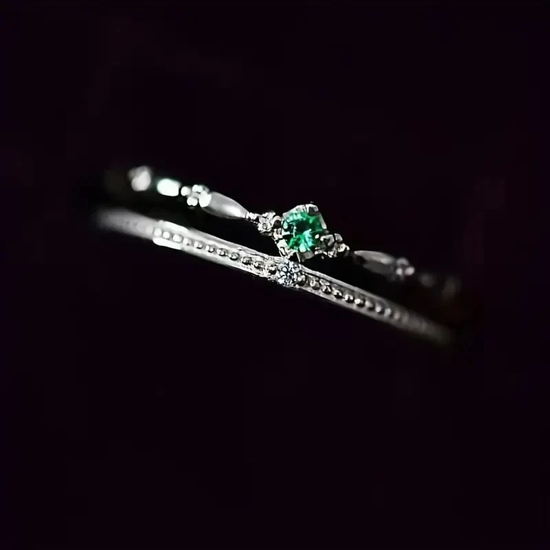 Huitan Fashion Wedding Band Eternity Rings Female Delicate Bright Cubic Zirconia Finger Accessories Women Engagement Jewelry view 3