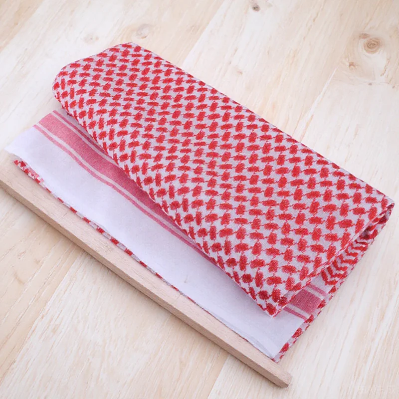 Красный шарф Shemagh, мужской классический арабский платок, прочный хлопковый полиэстер, турецкий тюрбан, подходит для повседневной носки, активного отдыха