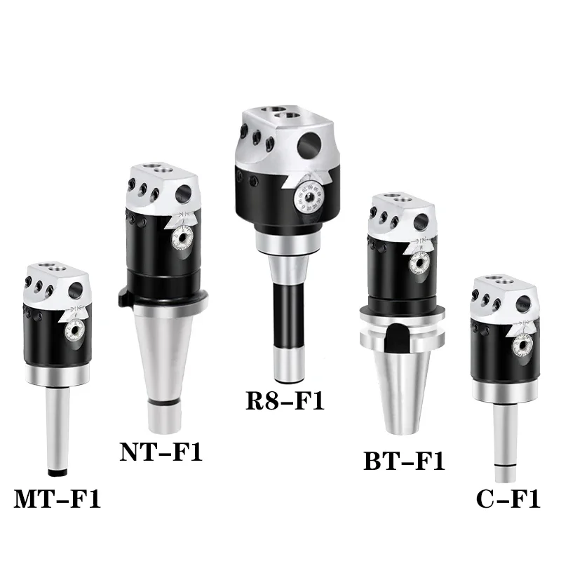 F1 boring head 50mm 75mm 100mm CNC lathe rough boring processing paired with BT30 BT40 NT30 NT40 C20 C25 R8 MT2 MT3 MT4