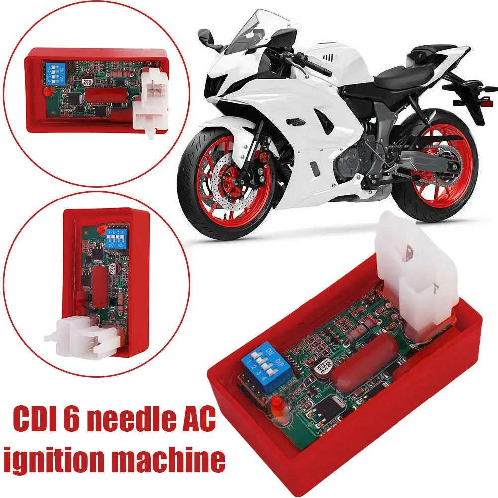 Programmable CDI For Motorcycle Lgnition 6 Pin AC CDI Racing Box DIP Switch Speed For CG125 CG150 150CC FT CG 150 CGL WY ML X5P0