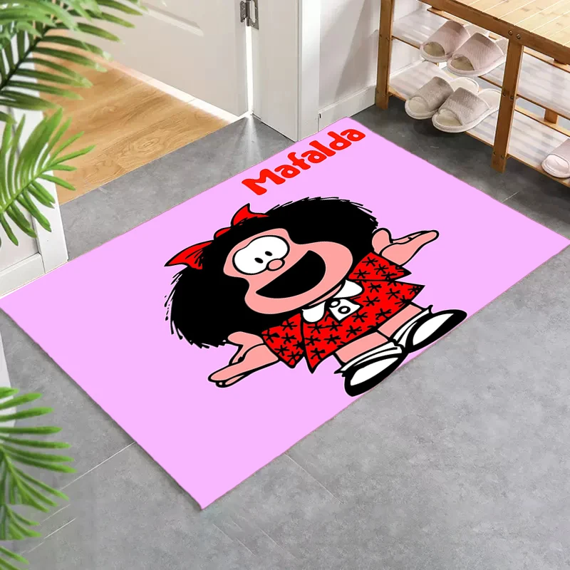 

Foot Mat Mafalda Mats Bedroom Entrance Doormat Custom Rug for Bedroom Children Room Mat Rugs Kitchen and Home Items Welcome Deal