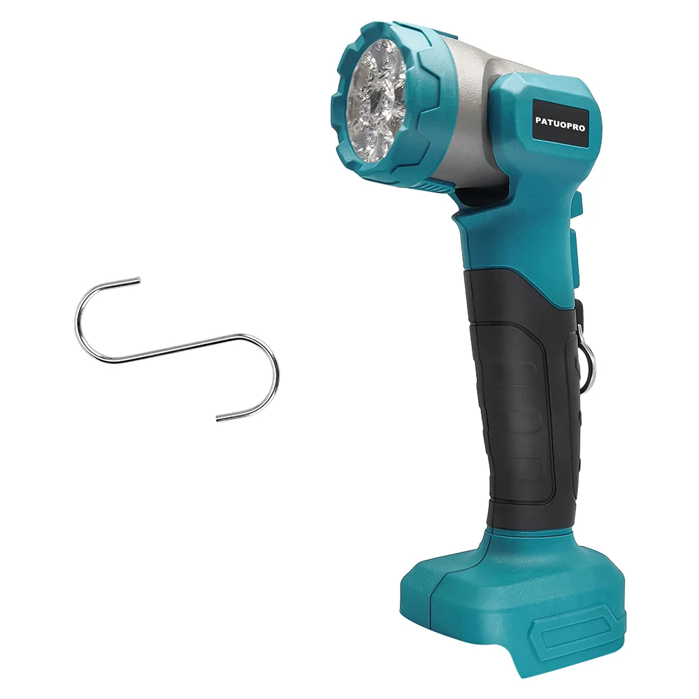 9 Beads Cordless Rechargeable LED Light USB+Type C Base Portable Outdoor Spotlight Charging For Makita 18V Battery (No Battery)