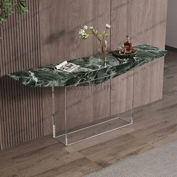 

Italian minimalist entrance modern minimalist light luxury living room acrylic strip case