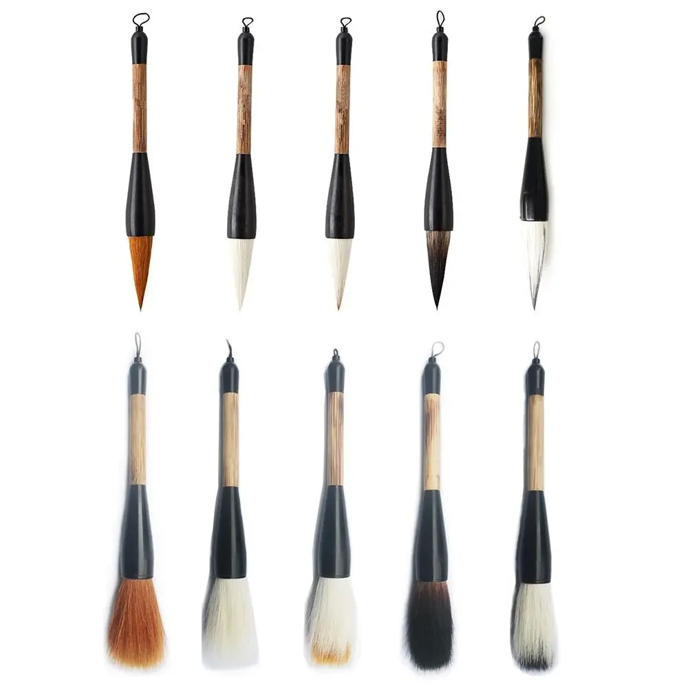 Rhapis Humilis Pole Calligraphy Brush Large Size Wolf/Wool/Bear Hair Writing Brush Spring Couplets Writing Wolf Hair