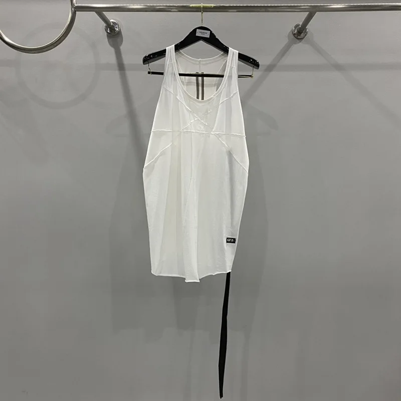 

High Street Solid Color Block Tank Tops Men Women Casual Fashion Vest Men's Clothing Women's Clothes