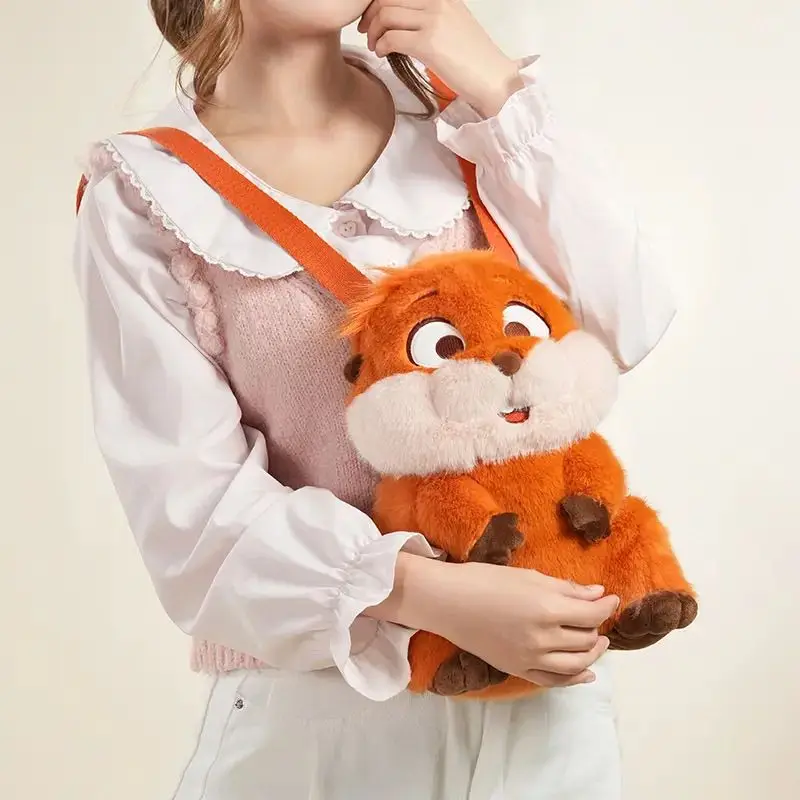 Potdemiel Hoppers Mabel Beaver Plush Crossbody Backpack Soft Fluffy Cute Shoulder Bag For Daily Travel Shopping For Women