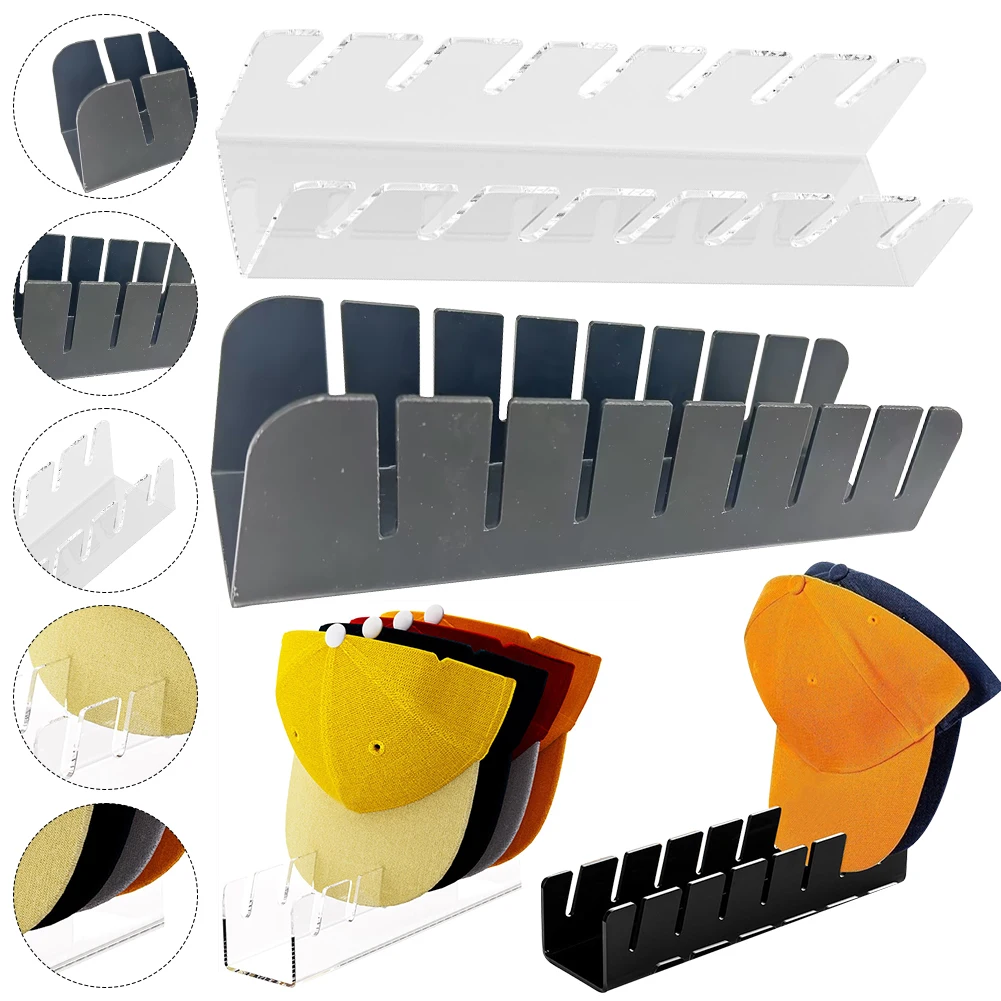 Hat Stand for Baseball Caps Acrylic Baseball Hat Storage Organizer Hat Display Holder for Bedroom Closet Dresser