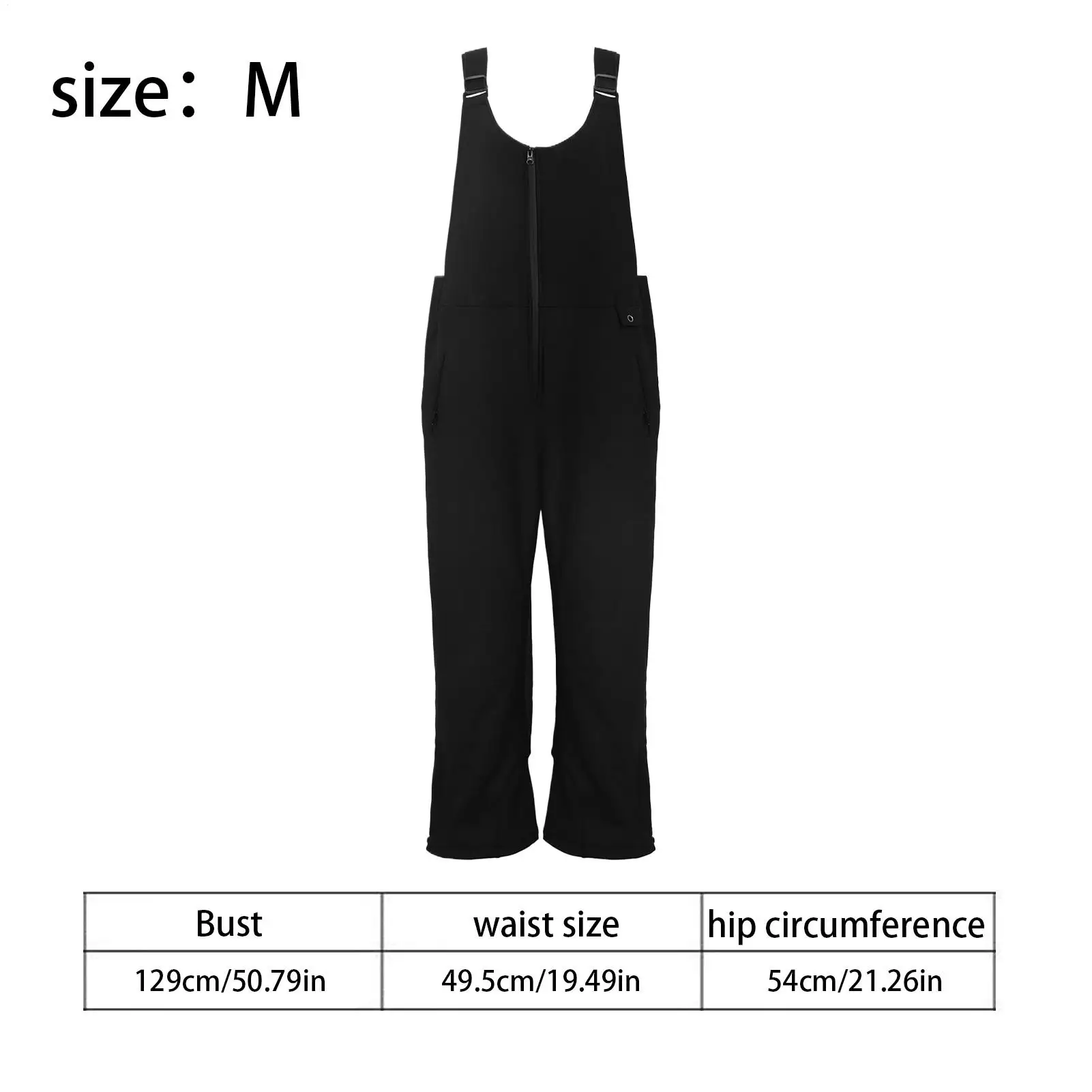 ชุดกันหิมะสำหรับผู้หญิง ป้องกันลม กันน้ำ สายรัดไหล่ปรับได้ กางเกงกันหิมะสำหรับคุณแม่ แฟนสาว เล่นสกี