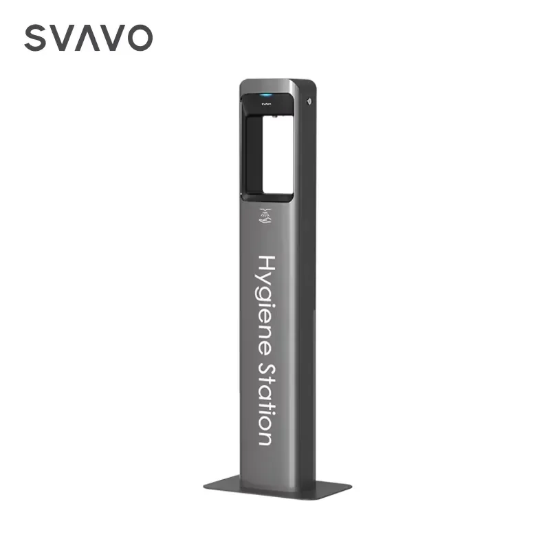 SVAVO Floor Stand 5L Hand Hygiene Sanitizer Touchless Automatic Sensor Spraying Liquid Gel Soap Dispenser