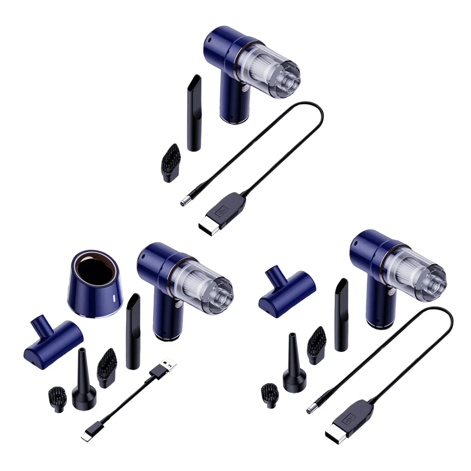 휴대용 무선 자동차 진공 청소기, 습식 및 건식 사용, 자동차 액세서리