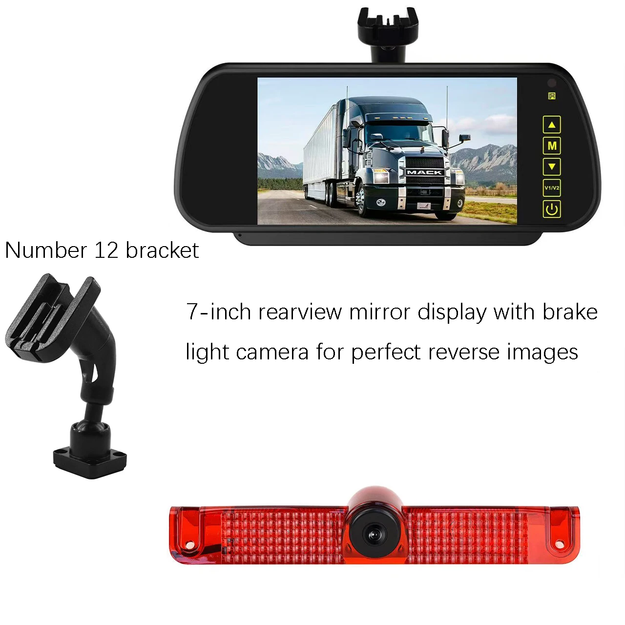

1280*720 HD automotive rearview camera for Chevrolet Express /GMC Savana explorer van 2003-2018 with 7 "rearview mirror monitor
