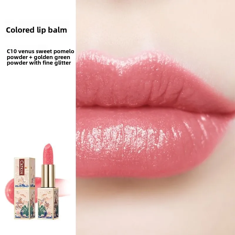 Lápiz labial Catkin que cambia de Color para reparar la piel seca y agrietada, líneas de labios ligeras, bálsamo labial transparente hidratante