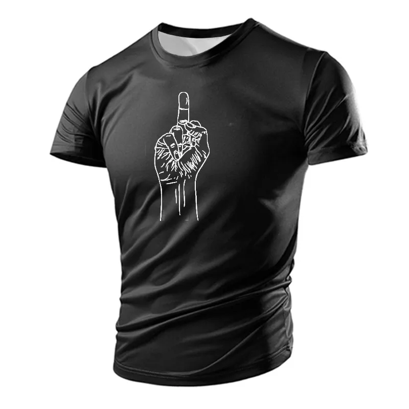 3D printed street t-shirt for adult men, gym t-shirt, resistant, foot running, breathable, light, summer sports, fun, handle