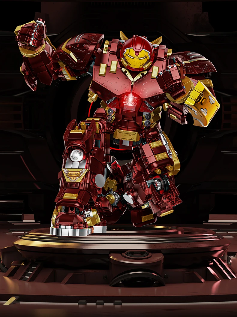 2600+ Teile Superhelden-Bausteine Kriegsroboter Actionfiguren Bausets Iron Buster Mech DIY Bausteine Spielzeug Feiertagsgeschenk Raumdekoration – Detail 6
