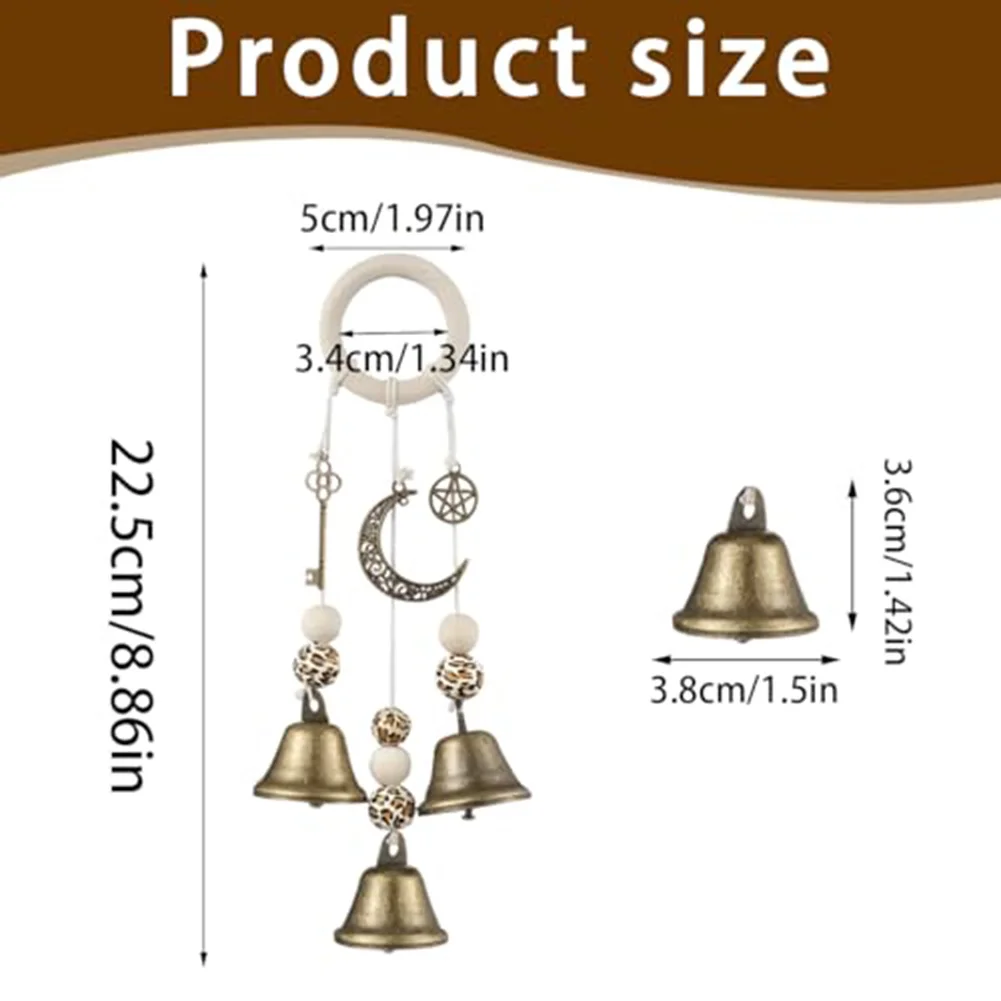 Doorknob Pendant Wind Chime Home Ambiance Bohemian Style Door Ornament Vintage Pendant Charming Home Accessory