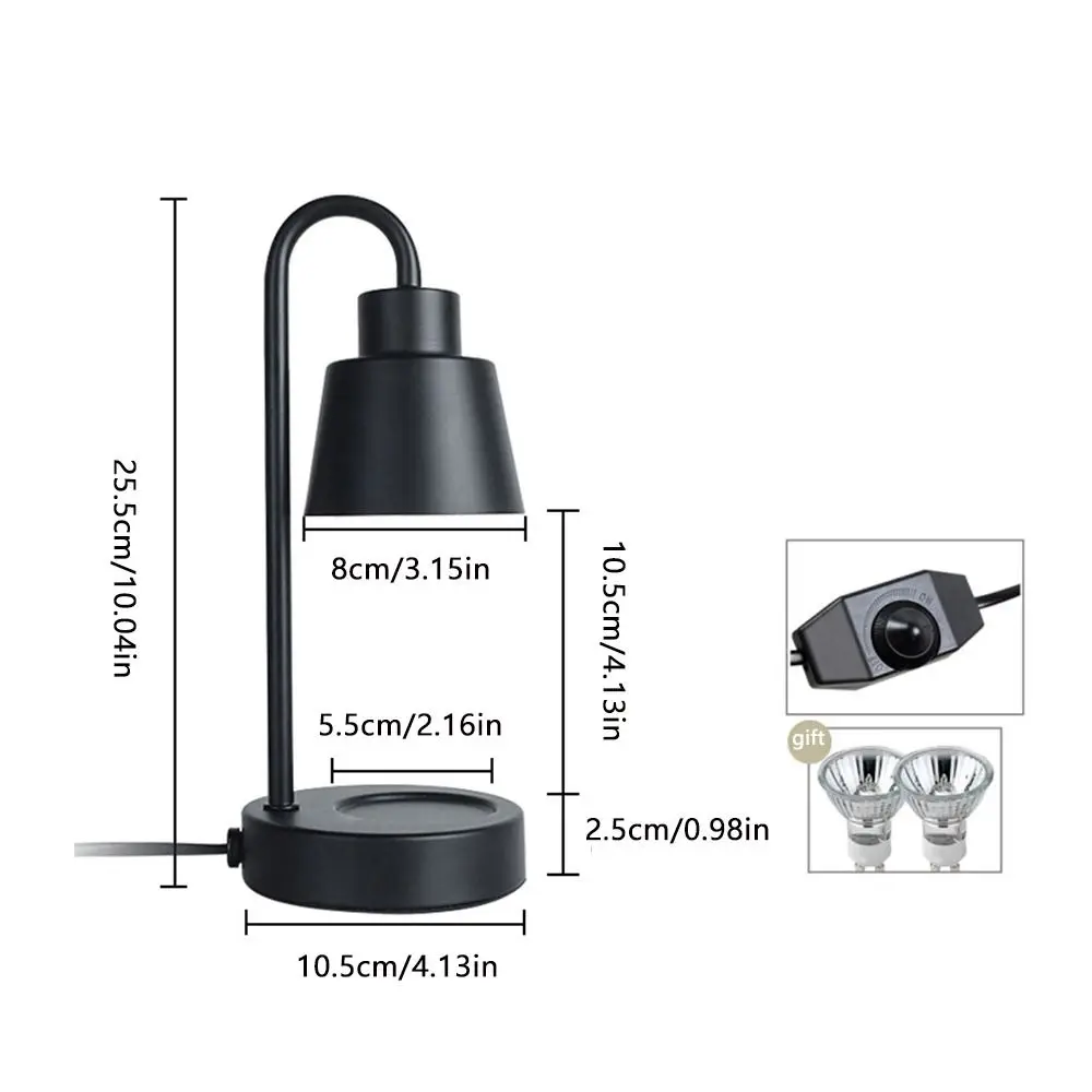 Table Lamp Wooden Base Bedside Decor Night Light Candle Warmer Wax Melting Light Candle Heating Lamp Candle Melt Warmer