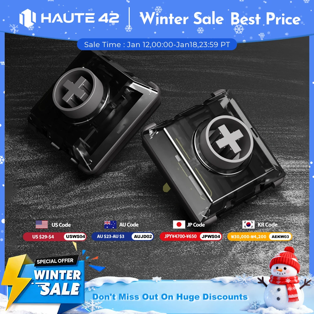 Haute42 Kailh Low Profile Shadow Hunting Switch For Hitbox Controller Mechanical Keyboard 2.0mm Linear Silent Switch For Hitbox