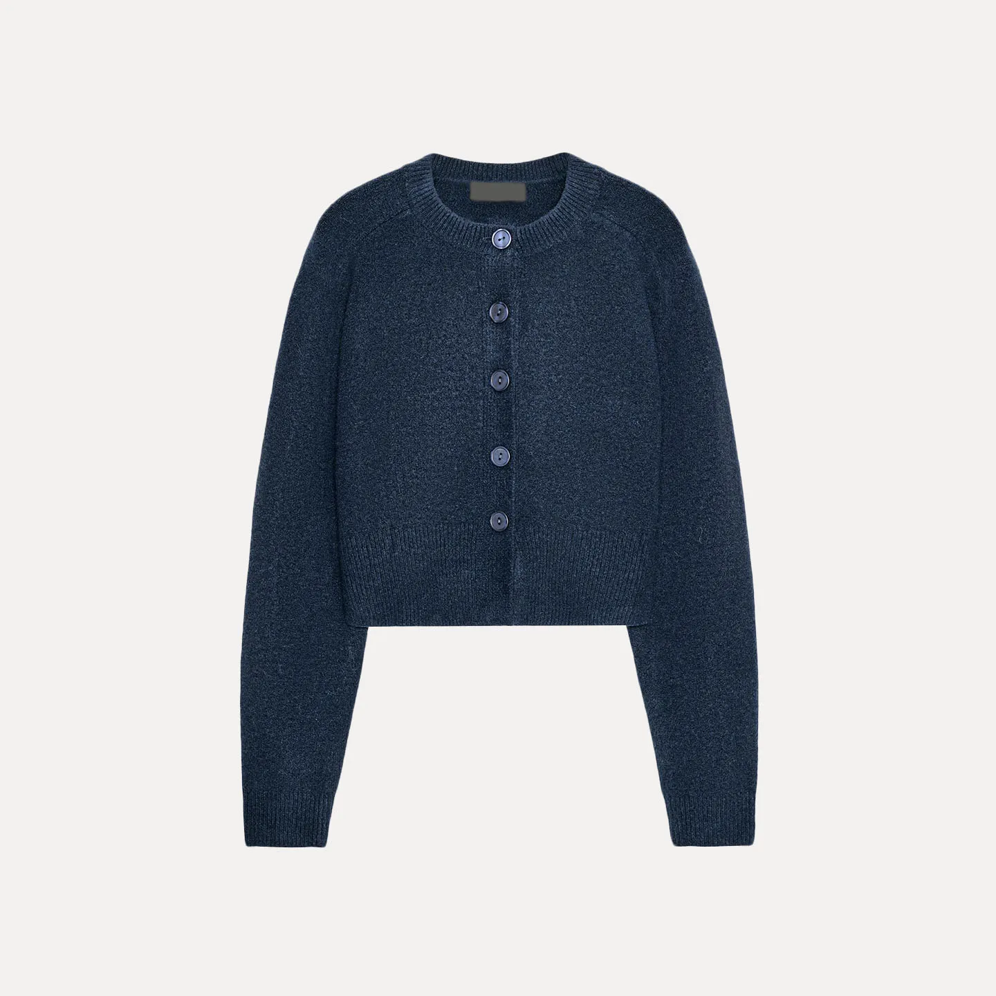 

2025 Autumn New Sle Women's Knitted Jaet Personali Commute Faion Simple Design Long Sve round Ne Button up Coat