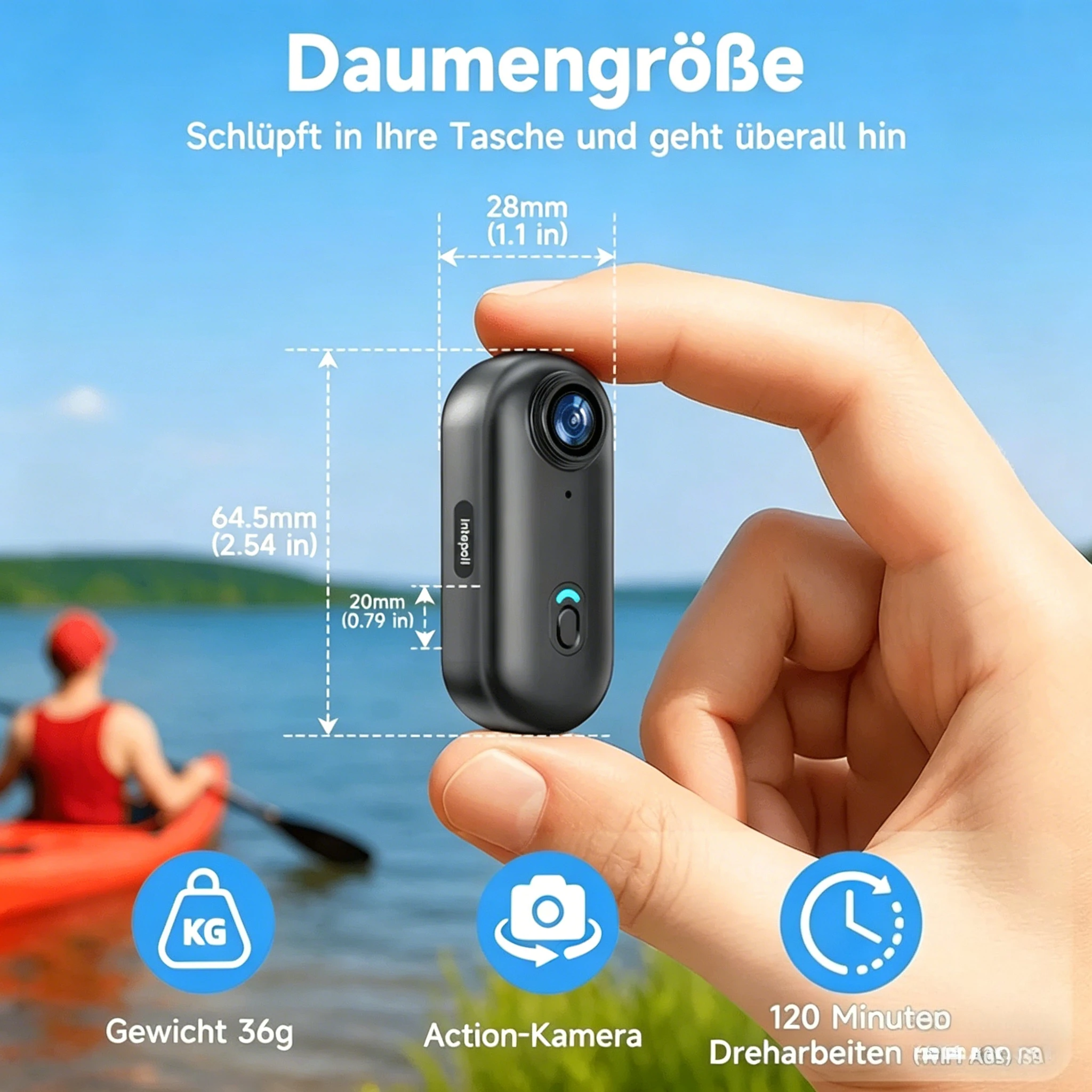 Câmera de Ação Mini 4K à Prova - Helmet Camera 4K Wifi avaliação e preço