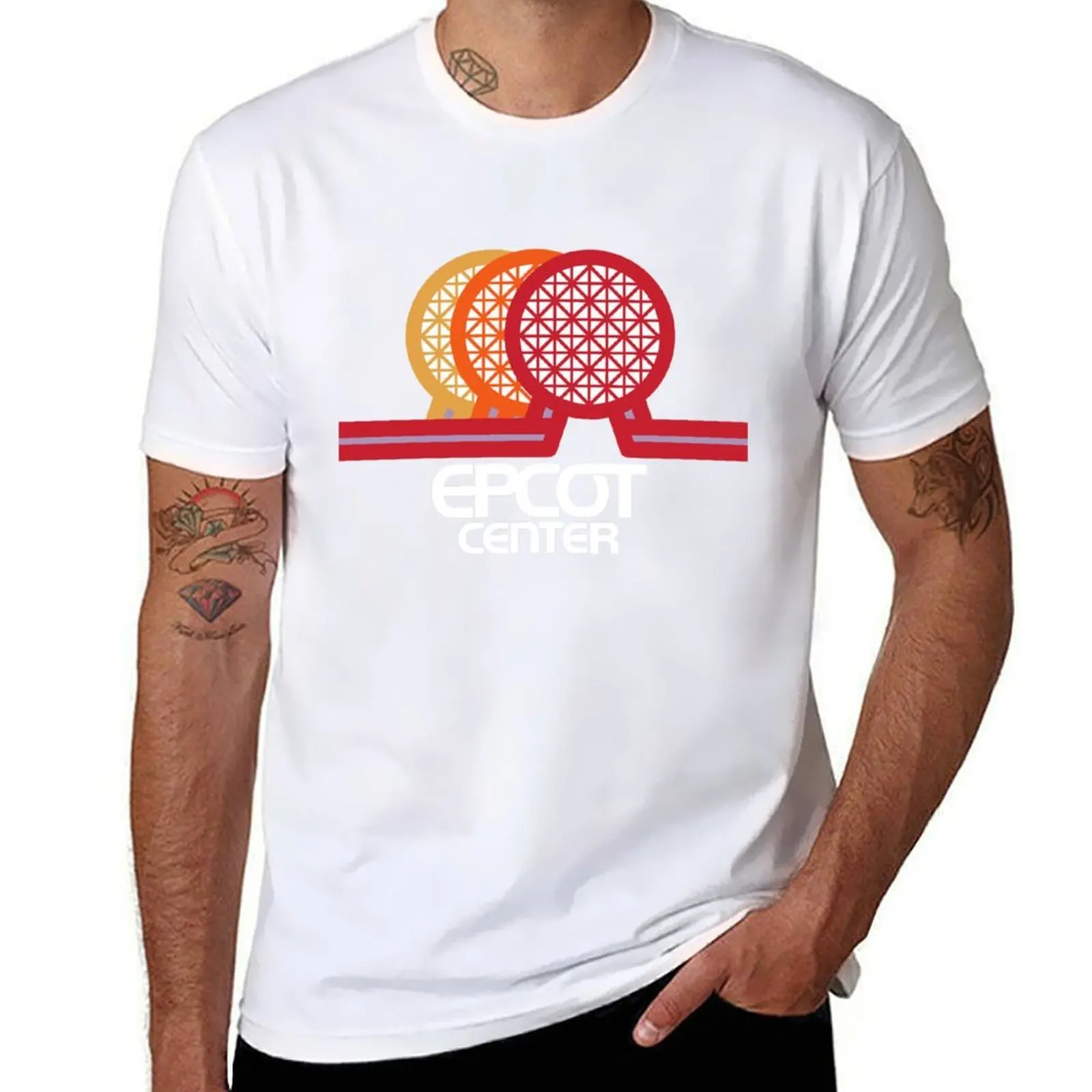 

EPCOT Center Spaceship Earth 1982 CLEAR T-Shirt cotton tshirt 100% man t shirt luxury T-Shirt
