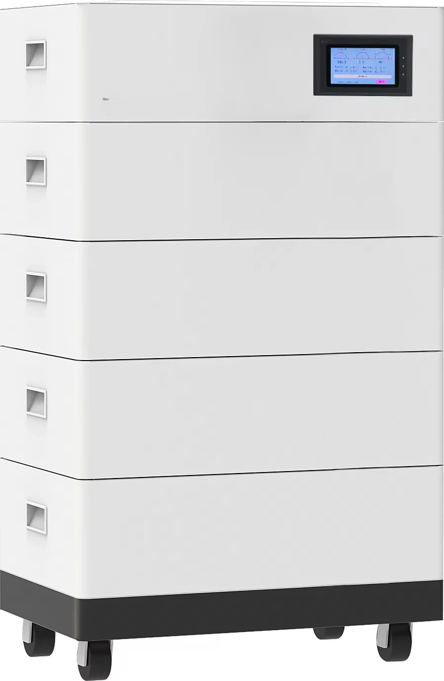 All-in-one Energy Storage Battery 51.2v 10kwh 20kwh 30kwh Solar System Home 15kwh Lithium Battery With Wheels