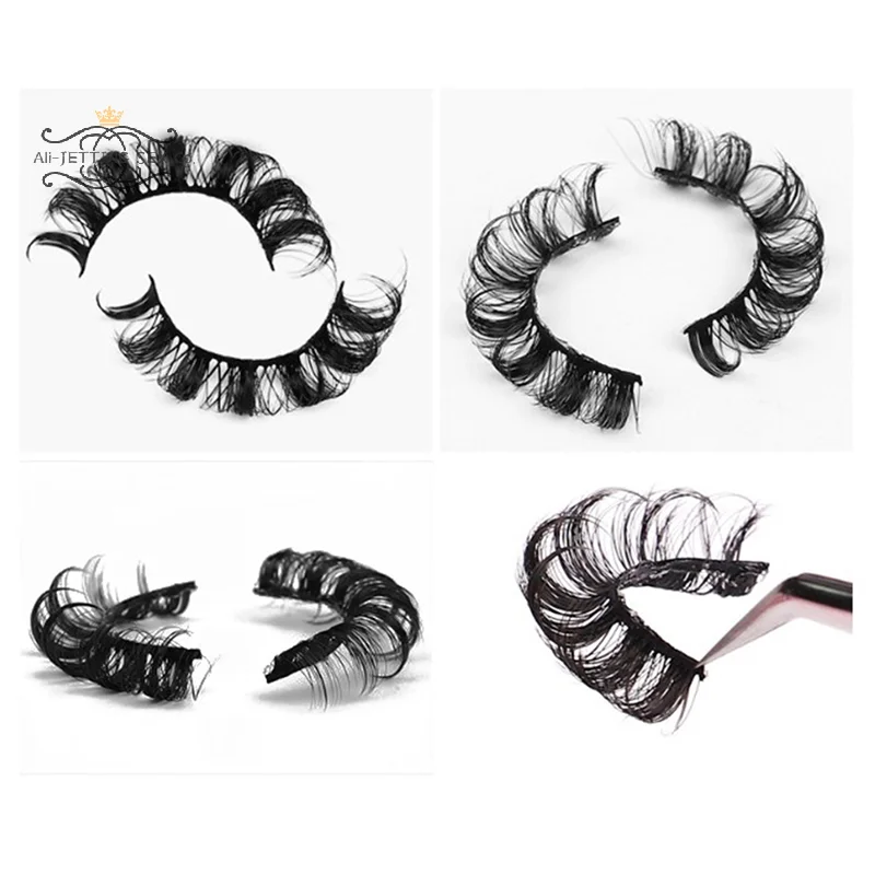 ボリュームつけまつげ 再利用可能なスーパーボリュームつけまつげ カーリングロシアつけまつげ ふわふわまつげ まつげエクステ