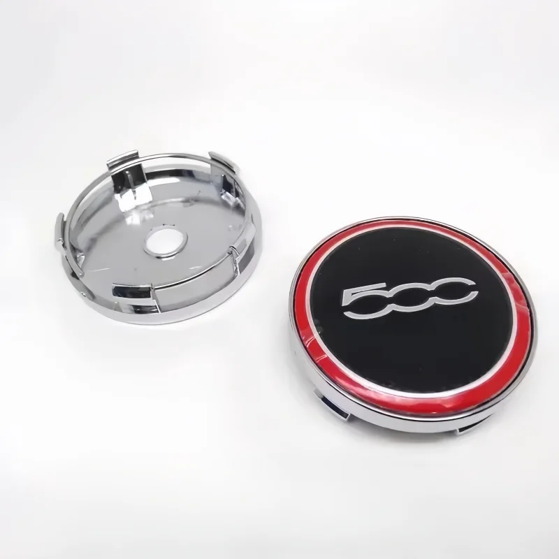 60mm Fiat Logo Car Wheel Center Hub Caps Stickers for FIAT Grande Punto Abarth Tipo Panda Ducato Freemont Doblo Accessories