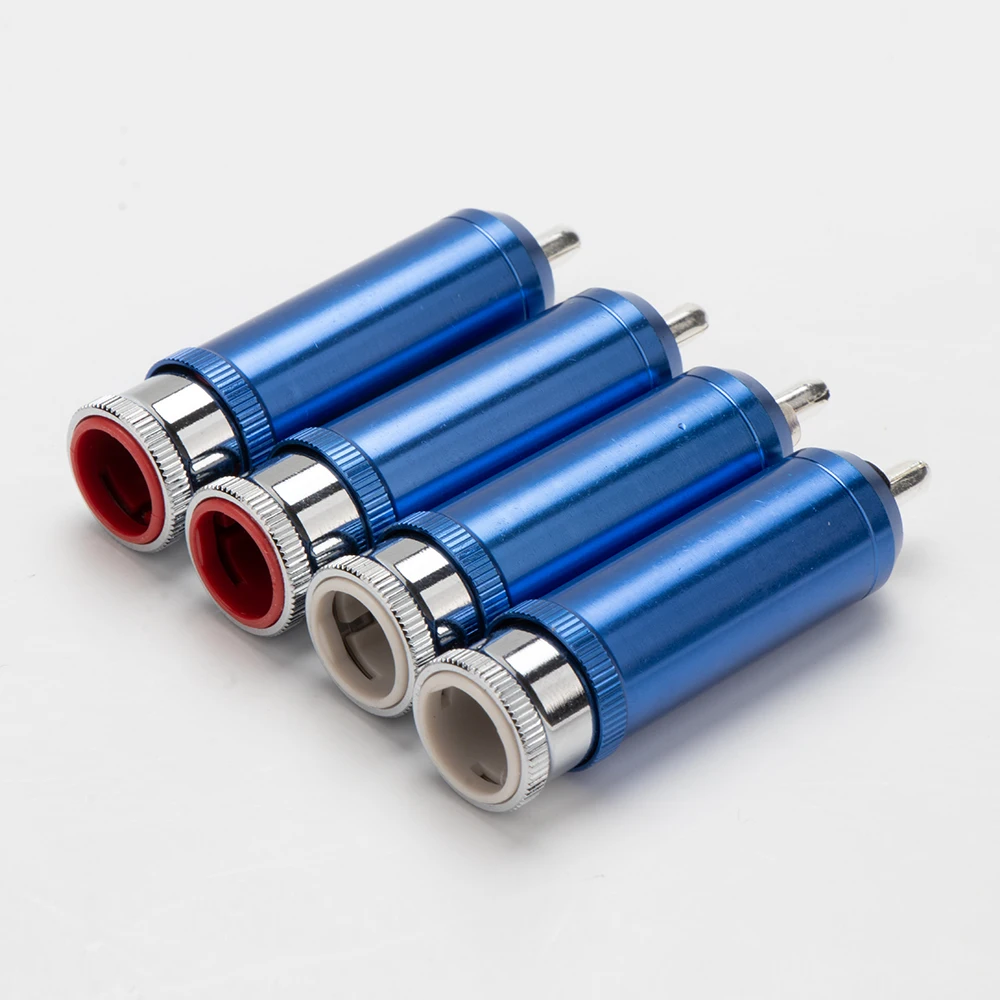Hi-End RCA-Serie RCA-Stecker, doppelt verriegelter Kupfer-RCA-Stecker mit Löt- und Schraube für DAC-Verstärker – Detail 4