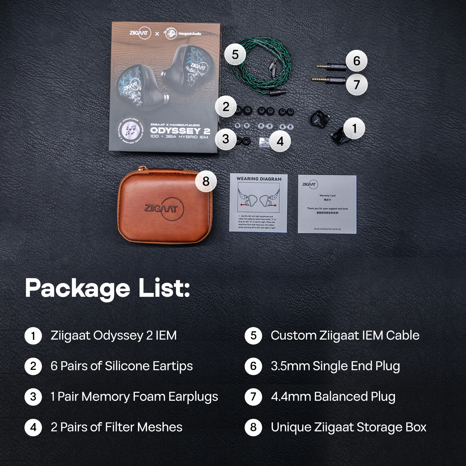 Linsoul ZiiGaat x Hangout.Audio: Odyssey 2 1DD + 3BA Hybrid IEM سماعة مع برامج تشغيل المحرك المتوازن الأصلي من Knowles #6