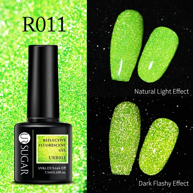 UR SUGAR 7.5ml Reflective Fluorescent Nail Gel Polish - Spring UV LED Varnish Gel Manicure