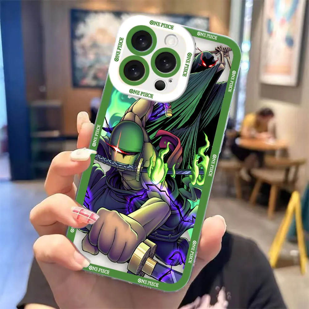 Roronoa Zoro One P-Piece Cover Clear Phone Case For Redmi Note 15 14 13 12 11 11T 11S 10 9 10S 9S 8 Pro Max Plus Shell Capa Case