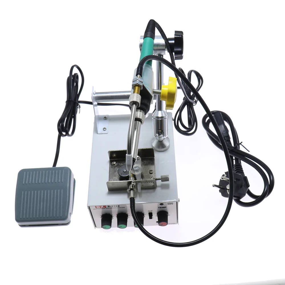 220V 60W Automatically Soldering Machine Internal Heating Iron Foot Gun Send Tin  Spot Welding Repair Tool