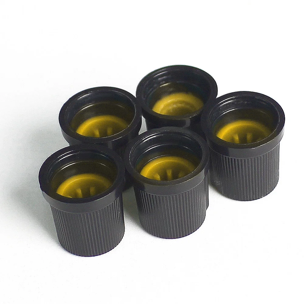 5 قطعة WH148 AG3 الجهد مقبض الباب غطاء 15x15 مللي متر مقابض بلاستيكية صفراء مقبض البرقوق