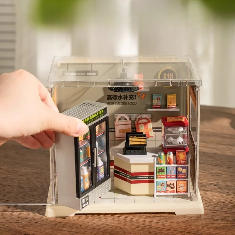 DIY Doll House Assemble The Bricks House of Arts and Crafts Miniatures Toys Educational Model Ornaments Gifts Boys & Girls Anime