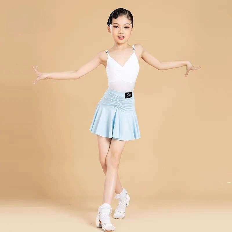 

Костюм для латинских и американских танцев, платье для девочек, костюм для танго, чача, румбы, детская тренировочная одежда, танцевальная одежда для самбы, бальных танцев