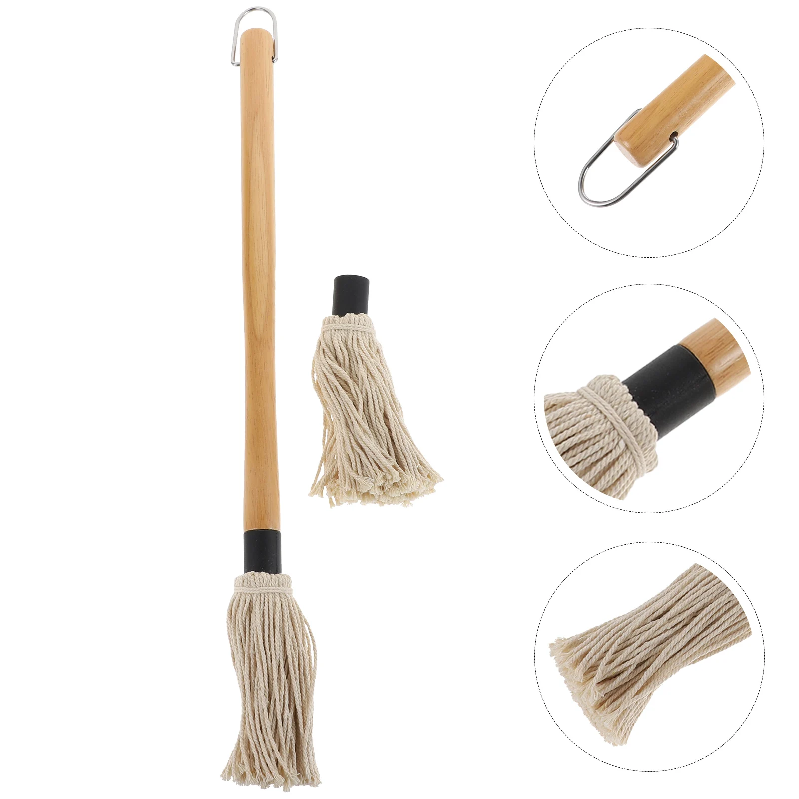 

Cotton Oil Brush BBQ Mop Kitchen Tool Barbecue Accessories Basting Brushes Heat Resistance H Clean Dry Quickly Suitable