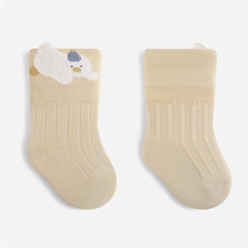 3 زوج/وحدة الوليد بيبي بوي فتاة الاطفال الجوارب الكرتون مخطط الأطفال جورب لينة الخريف الشتاء الرضع طفل الجوارب للفتيات