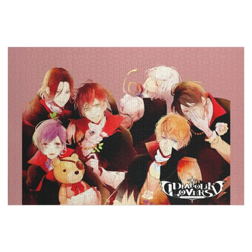 Diabolik Lovers HQ Jigsaw Puzzle Custom Name Child Toy Customized Photo Wooden Decor Paintings Name Wooden Toy Puzzle