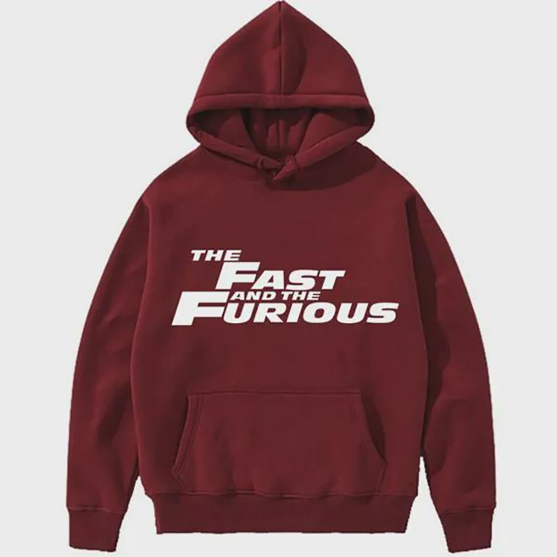 New Fast and Furious Men's Hoodie Men's and Women's Fashion Simple Long sleeved Pullover Street Trend Y2k Large Sweatshirt