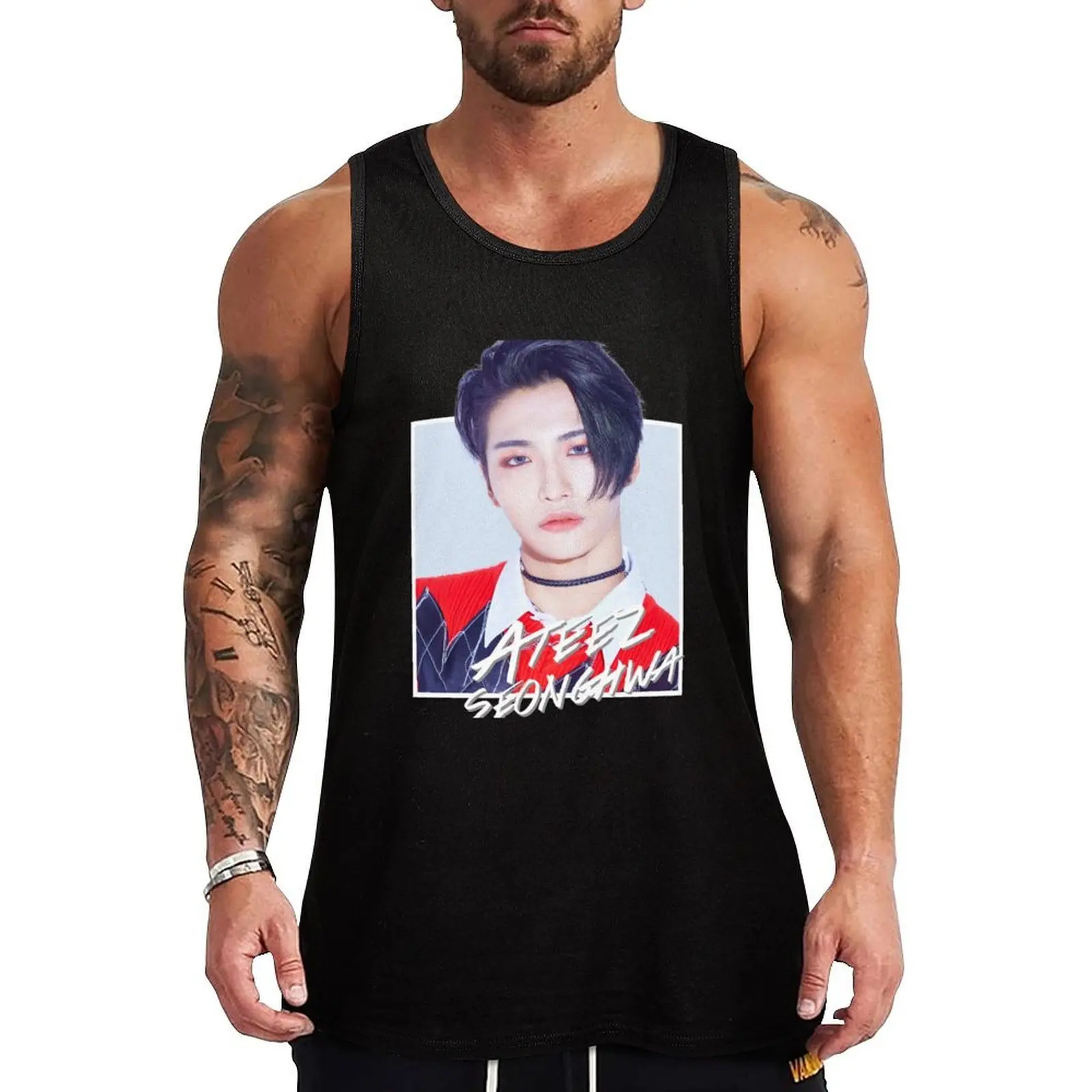 

Ateez - Seonghwa Tank Top Men's singlets Men's t-shirts bodybuilding