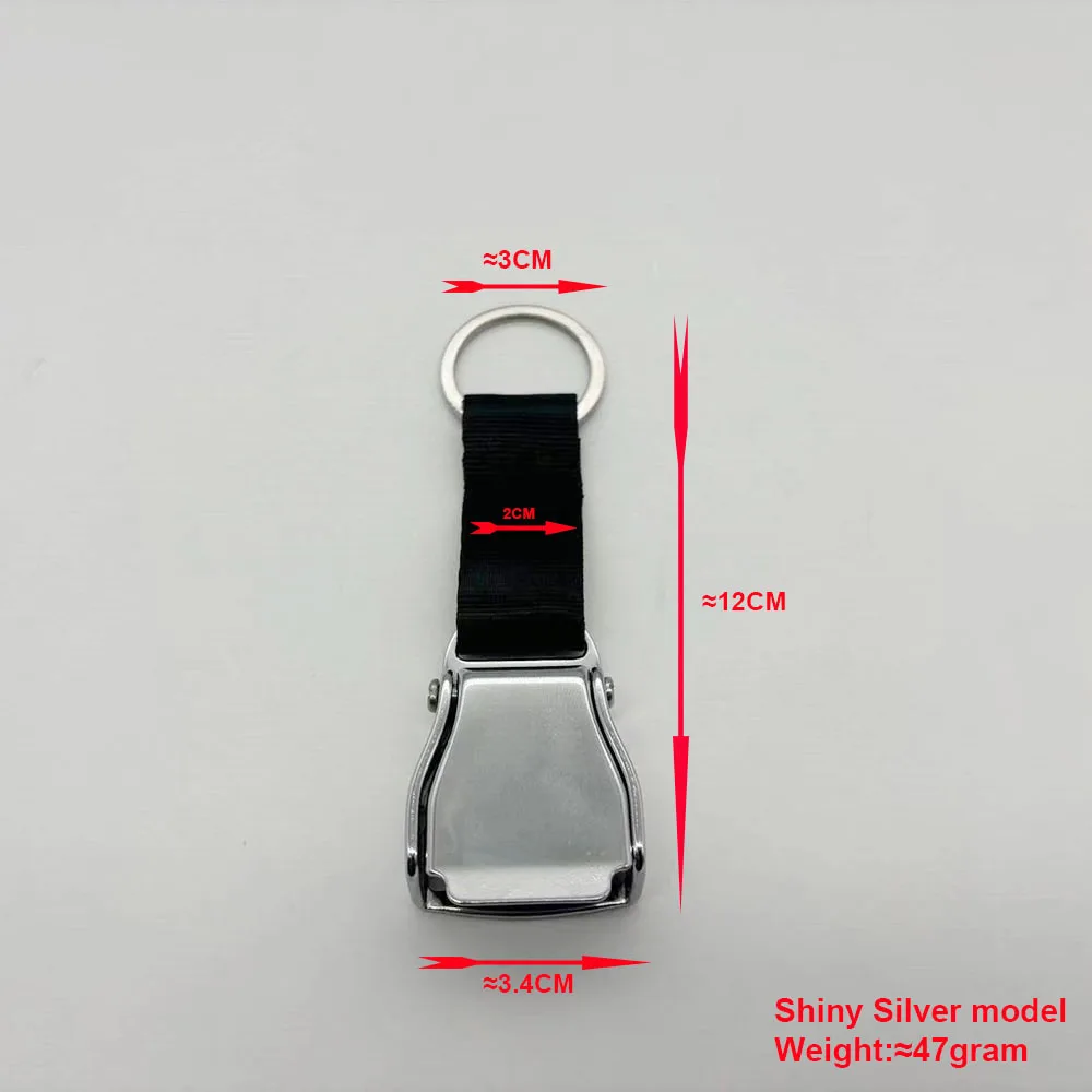 1PC Flight Pilot Travel Bag Airplane Airline Aeroplane Airways Seatbelt Safety Seat Belt Buckle Keychain For Backpack
